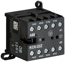 ABB Przekaźnik stycznikowy KC6-22Z-04, Napięcie cewki: 110-125V DC, Styki robocze: 2NO + 2NC