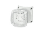 HENSEL Puszka odgałęźna z dławnicami membranowymi, 93x93x62mm, bez zacisków IP66 DK 0200 GZ