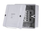 HENSEL Puszka DE 9345 do instalacji wewnętrznych szara IP55 10 dławnic membranowych 98x98x52 z zaciskami 5x4mm²
