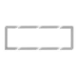 DECO Ramka wypełniająca potrójna srebrny metalik 7DRW-3