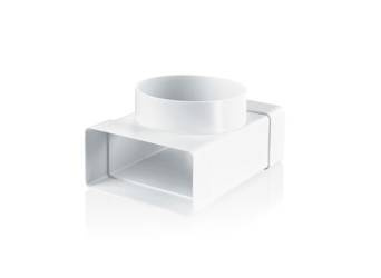 VENTIKA Trójnik przelotowy 110x55/fi100 mm biały KP55-6KO