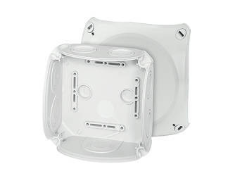HENSEL Puszka odgałęźna z dławnicami membranowymi, 130x130x77mm, bez zacisków IP66 DK 0600 GZ