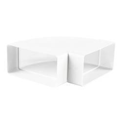VENTIKA Kolano poziome 90° do kanału 110x55mm białe KP55-5