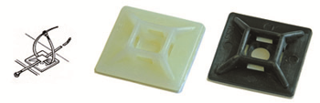HAUPA Podstawka klejona biała 3,6mm 19x19mm 262160