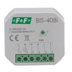 F&F Przekaźnik bistabilny, podtynkowy, do podświetlanych przycisków z przekaźnikiem inrush 160A/20ms do źródeł LED montowany do puszki Ø60 BIS-408i