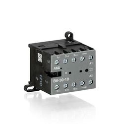 ABB Stycznik mini B6-30-10-80; Moc znamionowa: 4kW przy 400V; Napięcie cewki: 220-240V AC; Styki główne: 3NO; Styk pomocniczne: 1NO; GJL1211001R8100