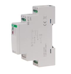 F&F Przekaźnik bistabilny typu włącz-wyłącz na szynę TH do źródeł LED 9÷30V AC/DC styk: 1×NO / <16A (160A/20ms) BIS-411-LED-24V