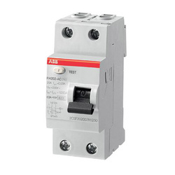 ABB Wyłącznik różnicowo-prądowy serii STANDARD F202-AC-40/0,03; 2-polowy; typ AC; I=40A; In= 30mA 2CSF202001R1400