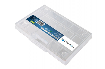 HOGERT Organizer 12" z regulowanymi przegrodami; 290x195x35 mm (15 podziałek tworzących do 22 przegród)