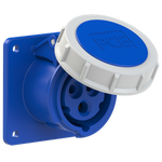 PCE Gniazdo tablicowe 3P 16A 230V niebieskie IP67 /3132-6/