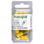 HAUPA Wsuwka konektorowa izolowana 4-6/0,8x6,3x0,8 żółta PVC 260426/10