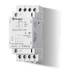 FINDER Stycznik modułowy 4NO 25A wskaźnik zadziałania LED napięcie cewki: 24V AC/DC