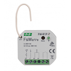 F&F FOX Zaprogramowany zestaw FW-SET2 pojedyńczy wielofunkcyjny przekaźnik bistabilny FW-R1P-P + bateryjny dwukanałowy przycisk-włącznik FW-WSO2