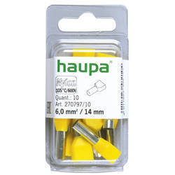 HAUPA Końcówka tulejkowa izolowana Twin DIN 2x6,0/14 270797/10