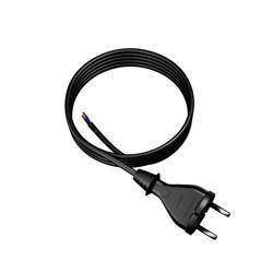 Przewód przyłączeniowy narzędziowy, gumowy z wtyczką prostą 2x1,5 mm² H05RR-F długość: 3m
