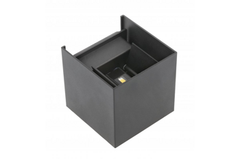 GTV Oprawa LED MISSOURI-K, 7W,540lm,AC220-240V,50/60 Hz,PF>0,5,Ra≥80,IP54,IK08,4000K,kwadrat,grafit