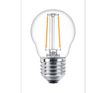 PHILIPS Żarówka LED CorePro LEDLusterND2-25W P45 E27 827 CLG Biała ciepła przeźroczysta