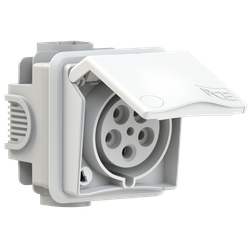 PCE Gniazdo podtynkowe 32A 5P 400V IP44 895-6v
