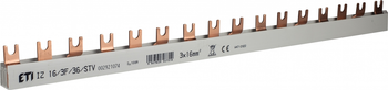 ETI Szyna łączeniowa widełkowa 3P 100A 16mm2 (36mod.) IZ16/3F/36/SVT 002921074