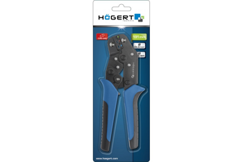 Hogert Szczypce do zaciskania tulejek cienkościennych 191 mm, 0.5-4.0 mm2 HT1P161