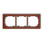 DECO Ramka uniwersalna potrójna brązowy metalik 9DR-3