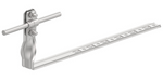 AN-KOM Uchwyt dachówkowy skręcany regulowany Z-śruba  L=42cm, H=10 cm AN-29KL/OH/-N