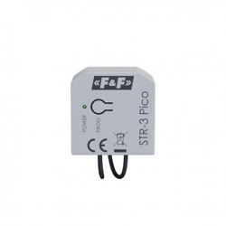 F&F Miniaturowy sterownik rolet do silników AC U=230V AC Styk: 3A/AC-1; 1,5A/AC-3 STR-3 Piko