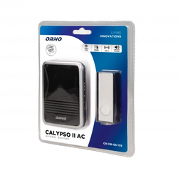 ORNO Dzwonek bezprzewodowy CALYPSO II AC, sieciowy, learning system, 36 dźwięków, 300m OR-DB-QS-159