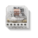 FINDER Przekaźnik impulsowy instalacyjny serii 26: 1 Z + 1 R; 10 A; 24 V AC 26.03.8.024.0000