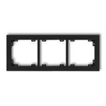 DECO Ramka uniwersalna potrójna czarny 12DR-3