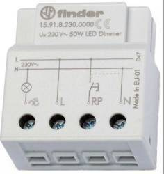 Elektroniczny przekaźnik impulsowy ze ściamniaczem LED 50W 230W do puszki Ø 60 15.91.8.230.0000
