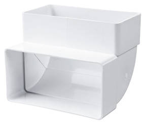 VENTIKA Kolano pionowe 90° do kanału 110x55mm białe KP55-5