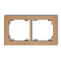 DECO Ramka uniwersalna podwójna złoty metalik 8DR-2