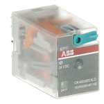 ABB Przekaźnik A1-A2=24V DC, 4 styki c/o 250V/6A, LEDCR-M024DC4LD