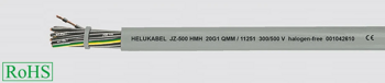 HELUKABEL Przewód sterowniczy, bezhalogenowy, żyły numerowane OZ-500 HMH 2x1 mm² 300/500V