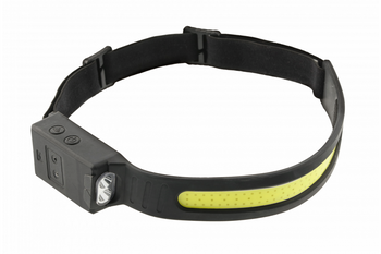Hogert Lampa czołowa LED COB USB, 5 funkcji HT1E426