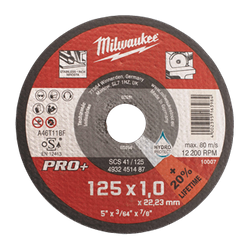 Milwaukee Tarcza do cięcia metalu serii PRO+ 125/1mm