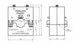 Przekładnik prądowy z rdzeniem dzielonym ISN 3R 150/5A klasa: 1 moc: 2,5VA otwór: 60x10mm lub Φ30mm