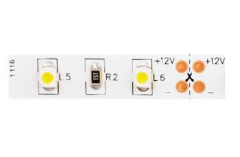 Taśma Flash 3528, 60 LED/m ciepły biały, 4,8W/mb bez żelu 8mm, rolka 50mb, 12V