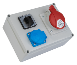 SEZ Rozdzielnica budowlana ROS-BOX 1631 wyłącznik 0-1 1x16A/5P + 1xGN 230V