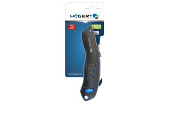 HOGERT Nóż z ostrzem trapezowym aluminium ostrze ze stali SK HT4C625