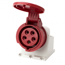 FAMATEL Gniazdo siłowe stałe 16A/5 400V IP44 23395
