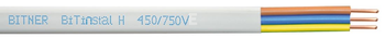 Bezhalogenowy kabel instalacyjny płaski BiTinstal®H(p) 3G2,5 mm2 450/750 V B2ca-s1b,d0,a1