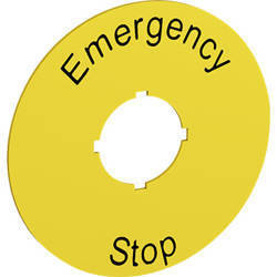 ABB Tabliczka z opisem "Emergency STOP" 1SFA616915R1005