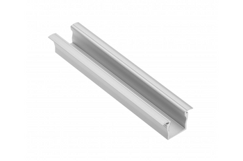 GTV Profil aluminiowy LED z kołnierzem GLAX Mini wysoki 12,5mm silver 2 m (wpuszczany)