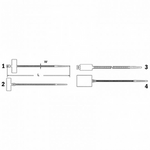 HAUPA opaska kablowa z miejscem na napis 25x8mm  262844