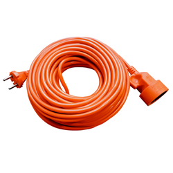 Przedłużacz jednogniazdowy ECO 2p, 10A, 2500W, z przewodem OMY 2x1mm2, 40m pomarańczowy PO-ST/40M/2X1/OM