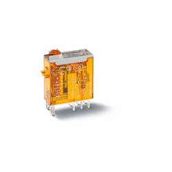FINDER Przekaźnik miniaturowy przemysłowy do gniazd serii 97.x2; 2P 8A 24V DC, wskaźnik zadziałania mechaniczny, blokada zestyków, przycisk testu 46.52.9.024.0040