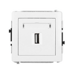 DECO Gniazdo podwójne 1xUSB-AA DGUSB-1