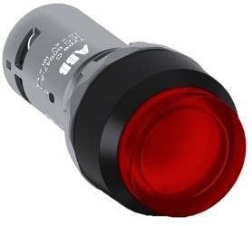ABB Przycisk sterowniczy monostabilny 1NO wypukły podświetlany czerwony 24V AC/DC CP3-11R-10